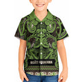 Aotearoa Iwi Ngati Raukawa Kid Hawaiian Shirt Maori Wharenui House Tribal Pattern