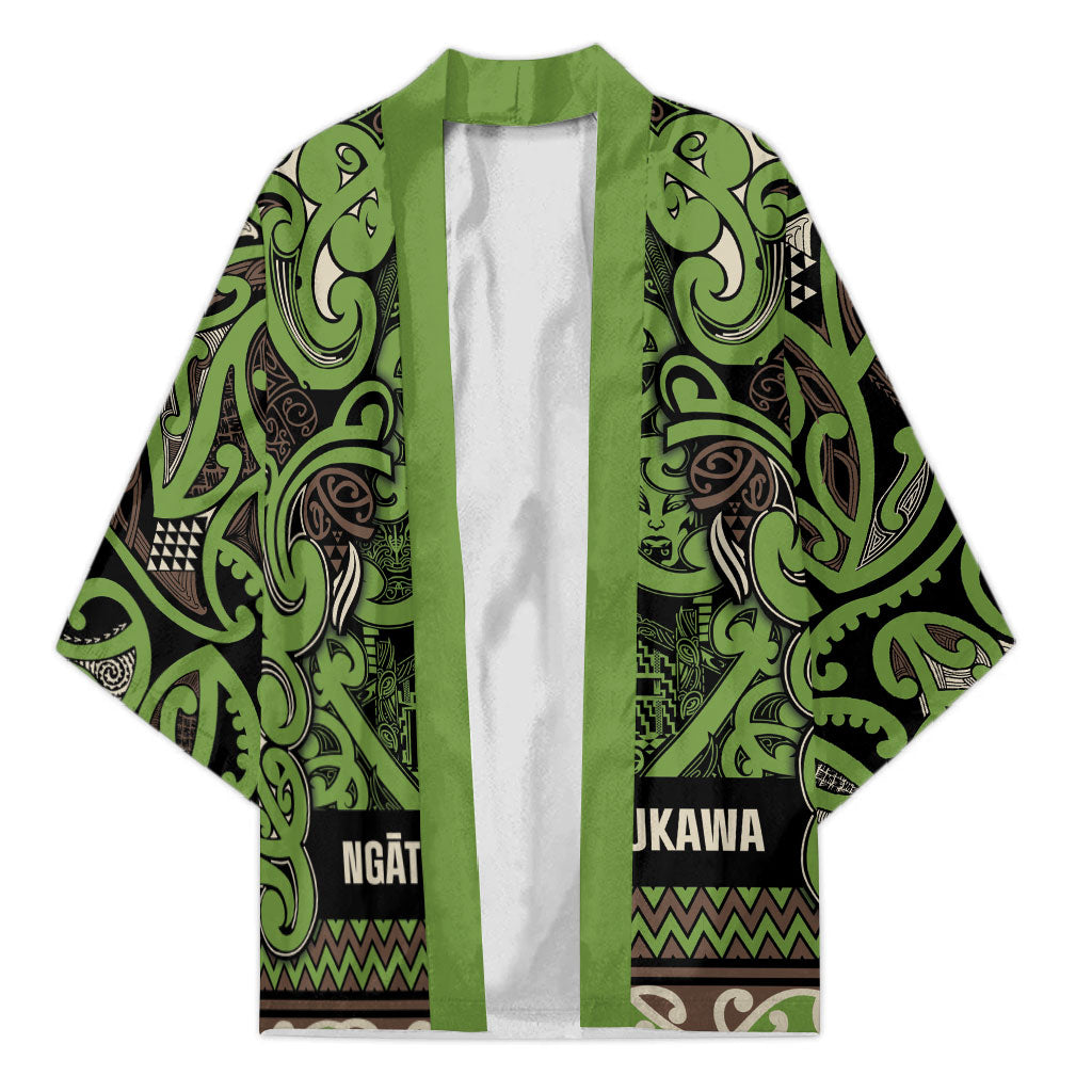 Aotearoa Iwi Ngati Raukawa Kimono Maori Wharenui House Tribal Pattern