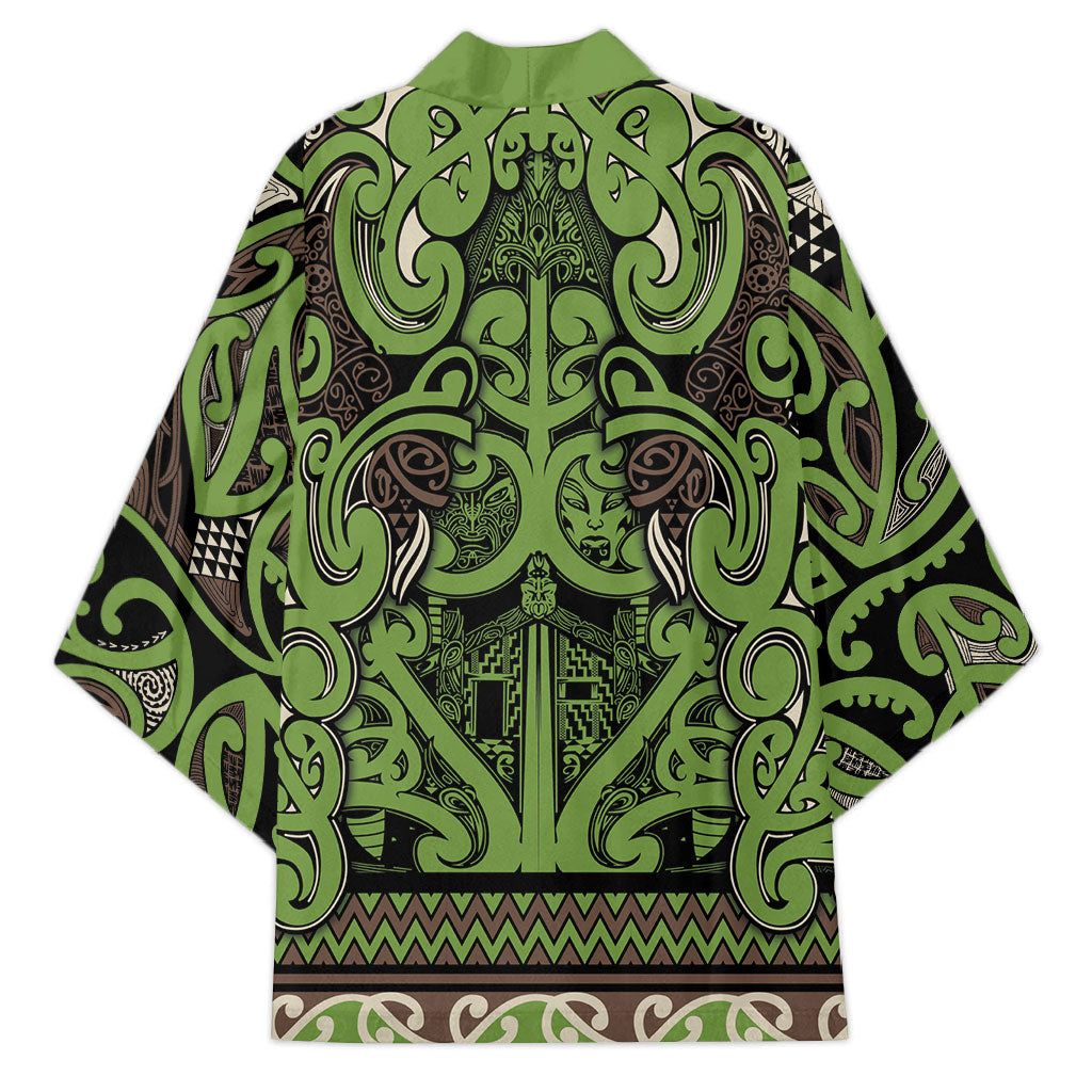 Aotearoa Iwi Ngati Raukawa Kimono Maori Wharenui House Tribal Pattern