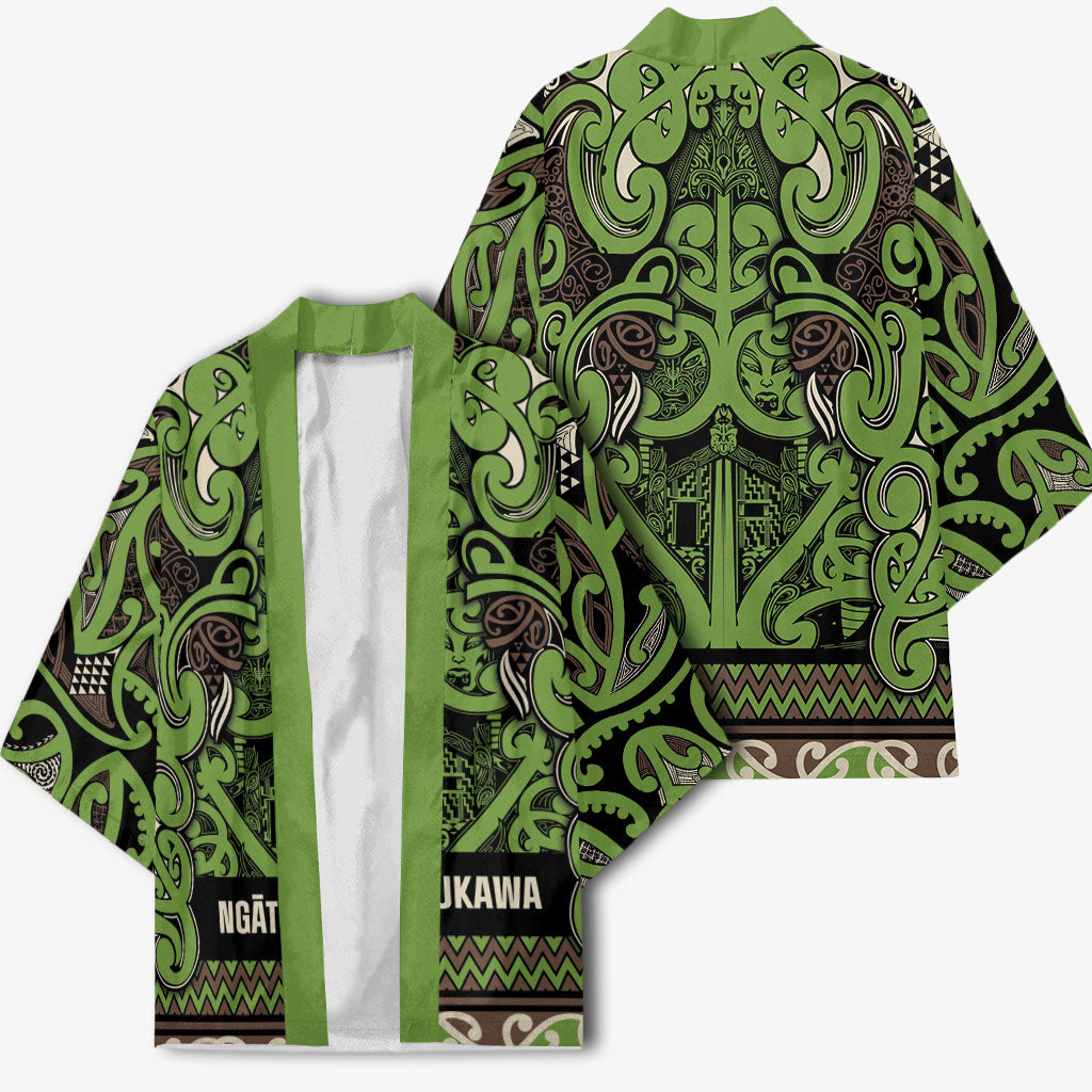 Aotearoa Iwi Ngati Raukawa Kimono Maori Wharenui House Tribal Pattern