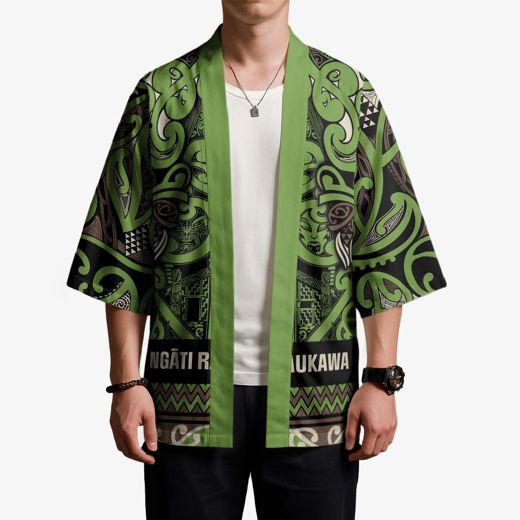 Aotearoa Iwi Ngati Raukawa Kimono Maori Wharenui House Tribal Pattern