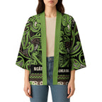 Aotearoa Iwi Ngati Raukawa Kimono Maori Wharenui House Tribal Pattern