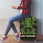 Aotearoa Iwi Ngati Raukawa Luggage Cover Maori Wharenui House Tribal Pattern