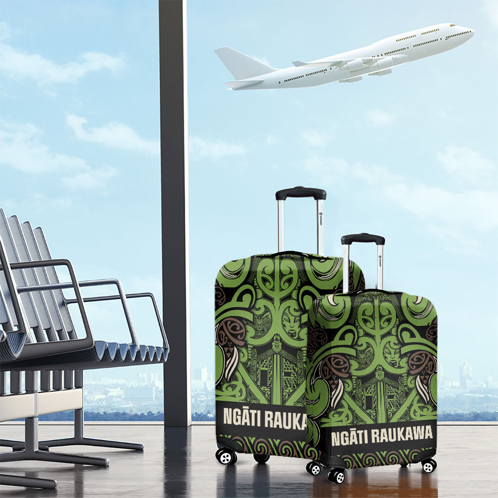 Aotearoa Iwi Ngati Raukawa Luggage Cover Maori Wharenui House Tribal Pattern
