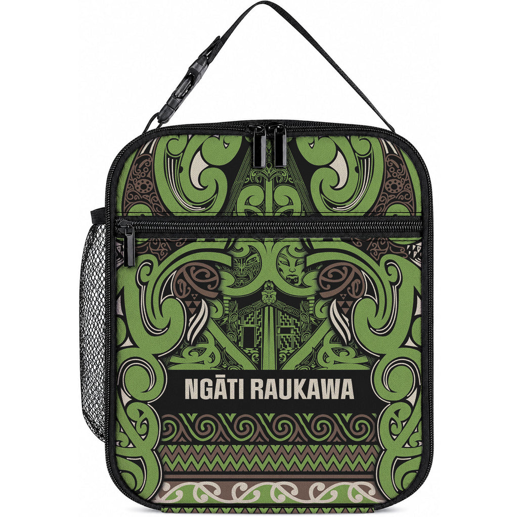 Aotearoa Iwi Ngati Raukawa Lunch Bag Maori Wharenui House Tribal Pattern