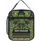 Aotearoa Iwi Ngati Raukawa Lunch Bag Maori Wharenui House Tribal Pattern