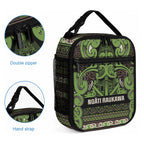 Aotearoa Iwi Ngati Raukawa Lunch Bag Maori Wharenui House Tribal Pattern