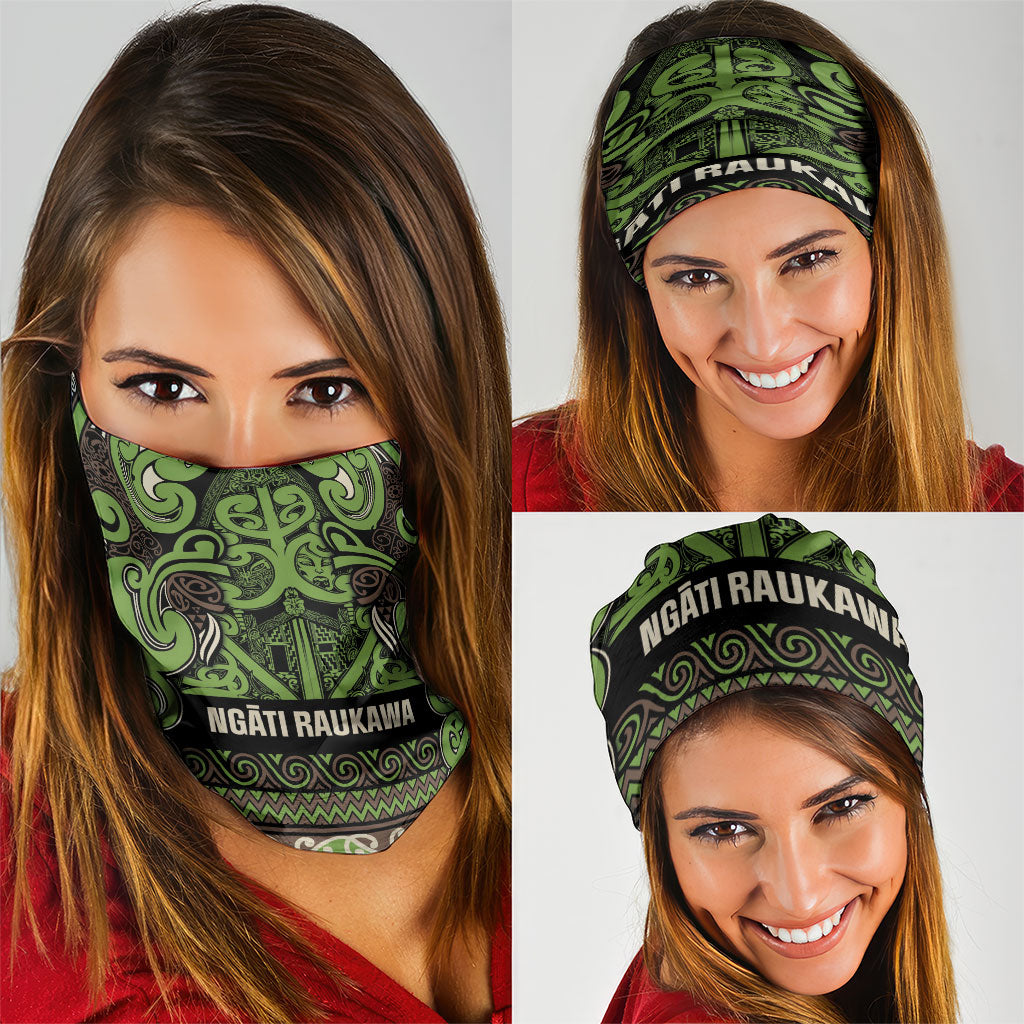 Aotearoa Iwi Ngati Raukawa Neck Gaiter Maori Wharenui House Tribal Pattern