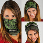 Aotearoa Iwi Ngati Raukawa Neck Gaiter Maori Wharenui House Tribal Pattern