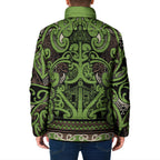 Aotearoa Iwi Ngati Raukawa Padded Jacket Maori Wharenui House Tribal Pattern