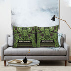 Aotearoa Iwi Ngati Raukawa Pillow Cover Maori Wharenui House Tribal Pattern