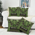 Aotearoa Iwi Ngati Raukawa Pillow Cover Maori Wharenui House Tribal Pattern