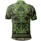 Aotearoa Iwi Ngati Raukawa Polo Shirt Maori Wharenui House Tribal Pattern