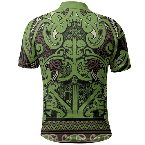 Aotearoa Iwi Ngati Raukawa Polo Shirt Maori Wharenui House Tribal Pattern