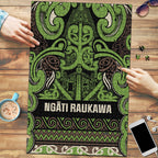 Aotearoa Iwi Ngati Raukawa Puzzle Maori Wharenui House Tribal Pattern