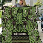 Aotearoa Iwi Ngati Raukawa Quilt Maori Wharenui House Tribal Pattern