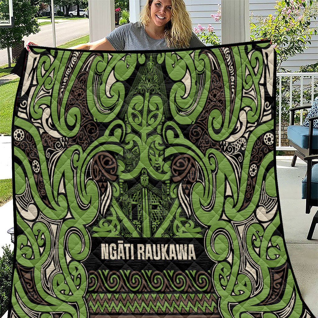 Aotearoa Iwi Ngati Raukawa Quilt Maori Wharenui House Tribal Pattern