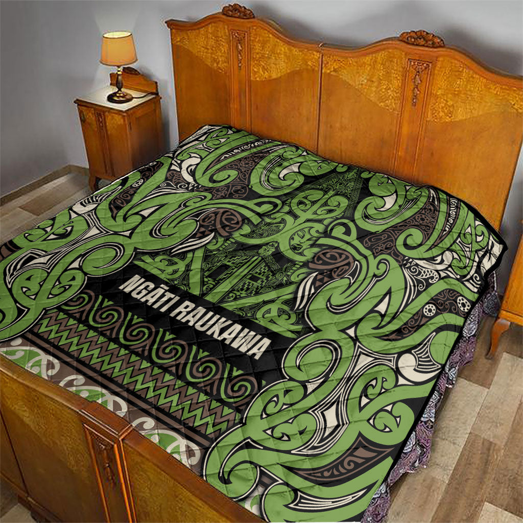 Aotearoa Iwi Ngati Raukawa Quilt Maori Wharenui House Tribal Pattern