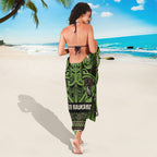 Aotearoa Iwi Ngati Raukawa Sarong Maori Wharenui House Tribal Pattern