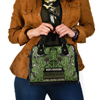 Aotearoa Iwi Ngati Raukawa Shoulder Handbag Maori Wharenui House Tribal Pattern