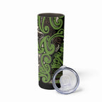 Aotearoa Iwi Ngati Raukawa Skinny Tumbler Maori Wharenui House Tribal Pattern