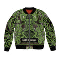 Aotearoa Iwi Ngati Raukawa Sleeve Zip Bomber Jacket Maori Wharenui House Tribal Pattern