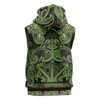Aotearoa Iwi Ngati Raukawa Sleeveless Hoodie Maori Wharenui House Tribal Pattern