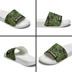 Aotearoa Iwi Ngati Raukawa Slide Sandals Maori Wharenui House Tribal Pattern