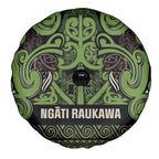 Aotearoa Iwi Ngati Raukawa Spare Tire Cover Maori Wharenui House Tribal Pattern