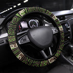 Aotearoa Iwi Ngati Raukawa Steering Wheel Cover Maori Wharenui House Tribal Pattern