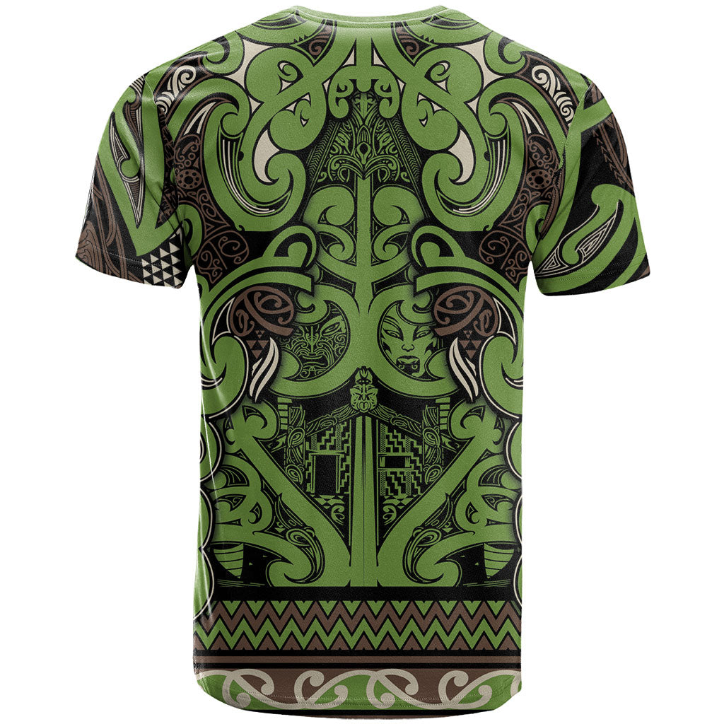 Aotearoa Iwi Ngati Raukawa T Shirt Maori Wharenui House Tribal Pattern