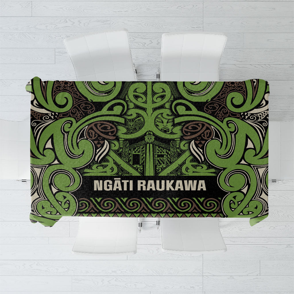 Aotearoa Iwi Ngati Raukawa Tablecloth Maori Wharenui House Tribal Pattern