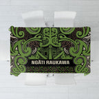 Aotearoa Iwi Ngati Raukawa Tablecloth Maori Wharenui House Tribal Pattern