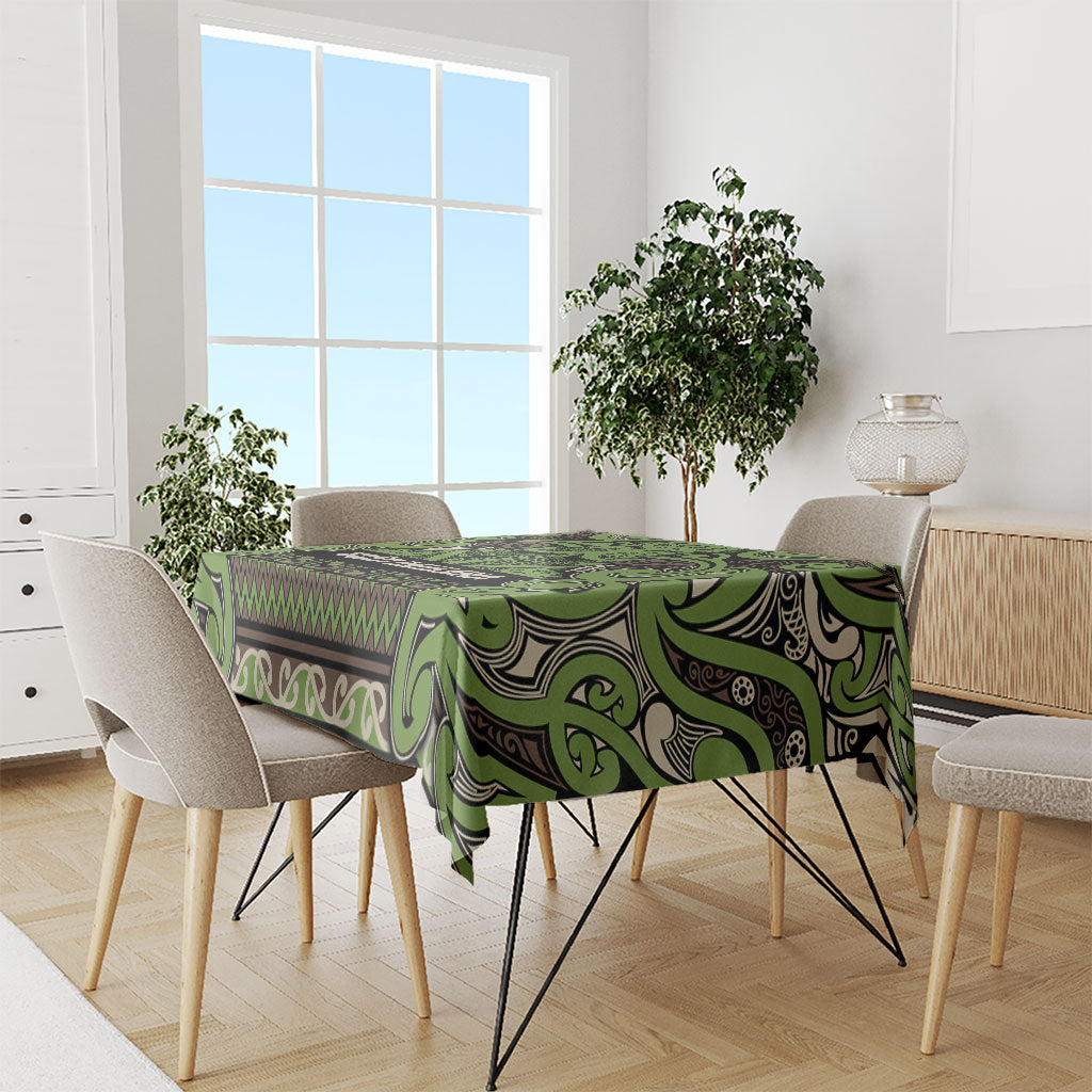 Aotearoa Iwi Ngati Raukawa Tablecloth Maori Wharenui House Tribal Pattern