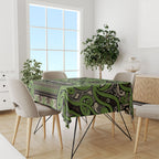 Aotearoa Iwi Ngati Raukawa Tablecloth Maori Wharenui House Tribal Pattern