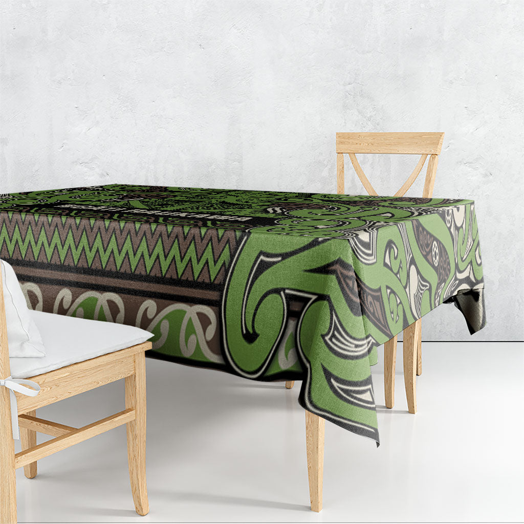 Aotearoa Iwi Ngati Raukawa Tablecloth Maori Wharenui House Tribal Pattern
