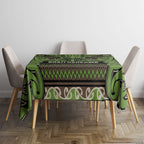 Aotearoa Iwi Ngati Raukawa Tablecloth Maori Wharenui House Tribal Pattern