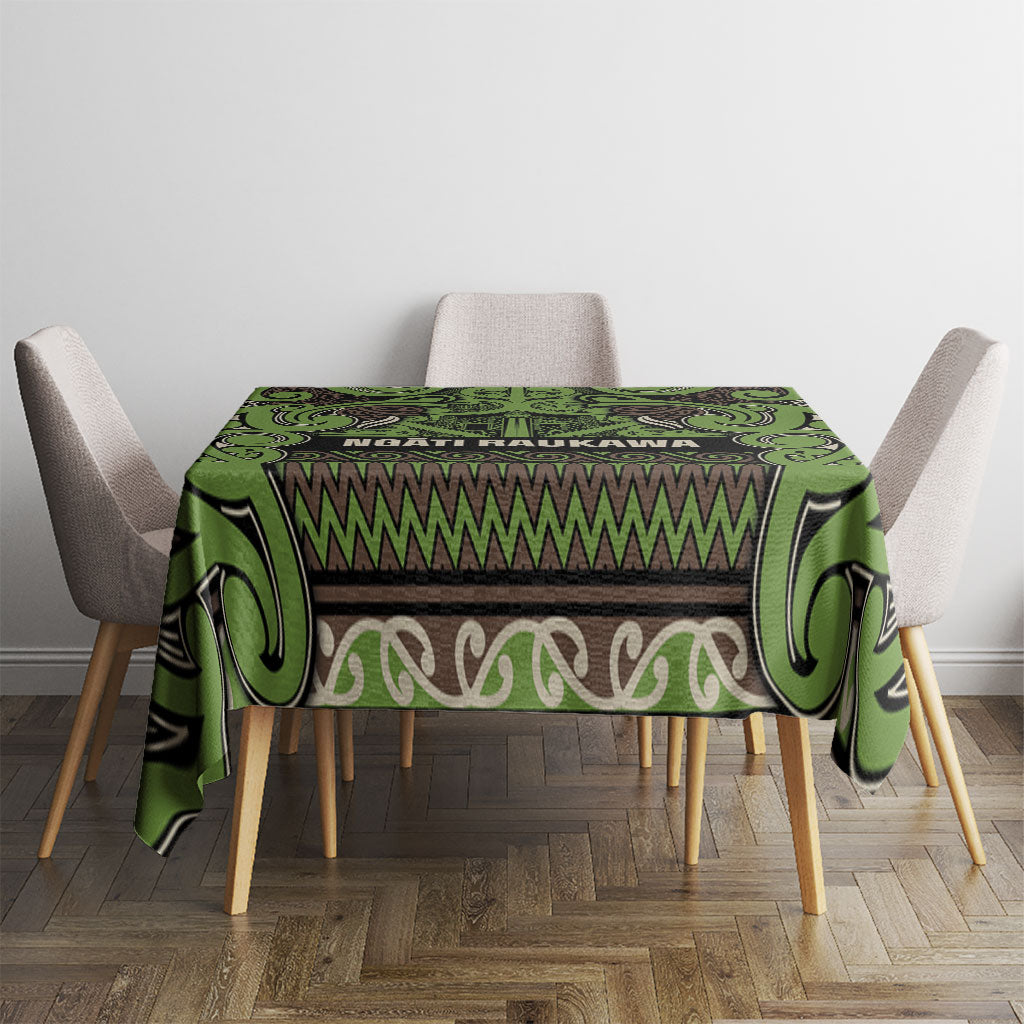 Aotearoa Iwi Ngati Raukawa Tablecloth Maori Wharenui House Tribal Pattern