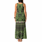 Aotearoa Iwi Ngati Raukawa Tank Maxi Dress Maori Wharenui House Tribal Pattern