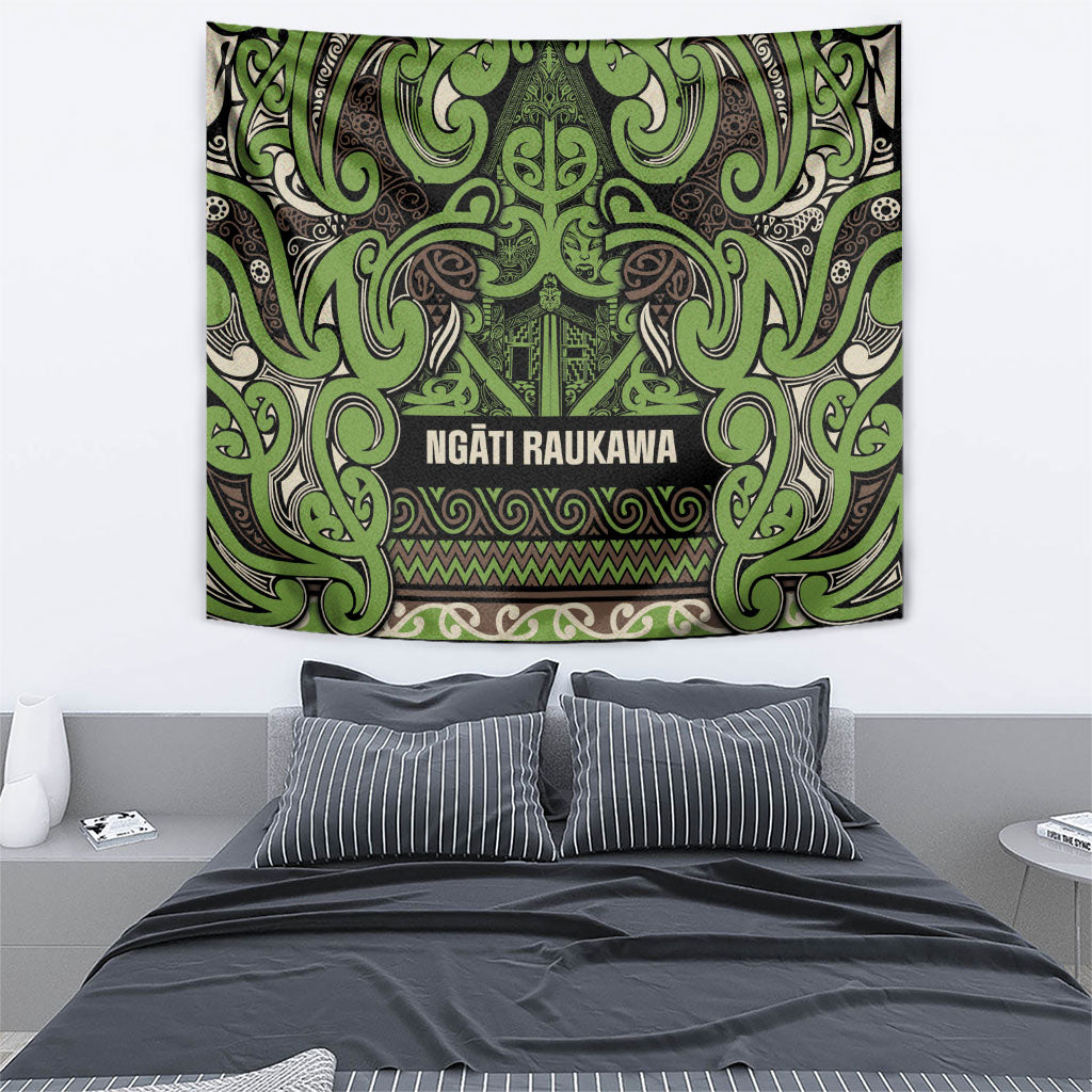Aotearoa Iwi Ngati Raukawa Tapestry Maori Wharenui House Tribal Pattern