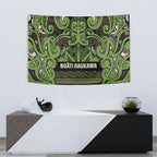 Aotearoa Iwi Ngati Raukawa Tapestry Maori Wharenui House Tribal Pattern