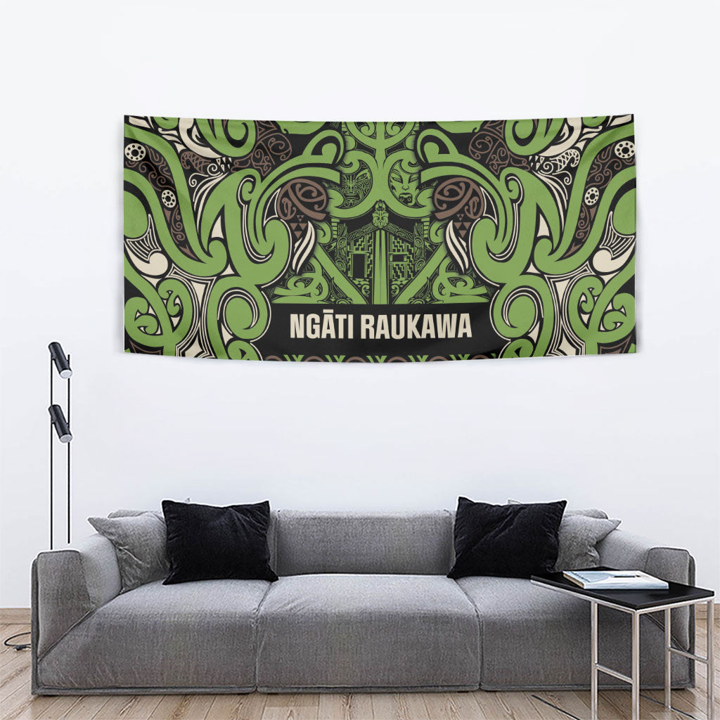 Aotearoa Iwi Ngati Raukawa Tapestry Maori Wharenui House Tribal Pattern