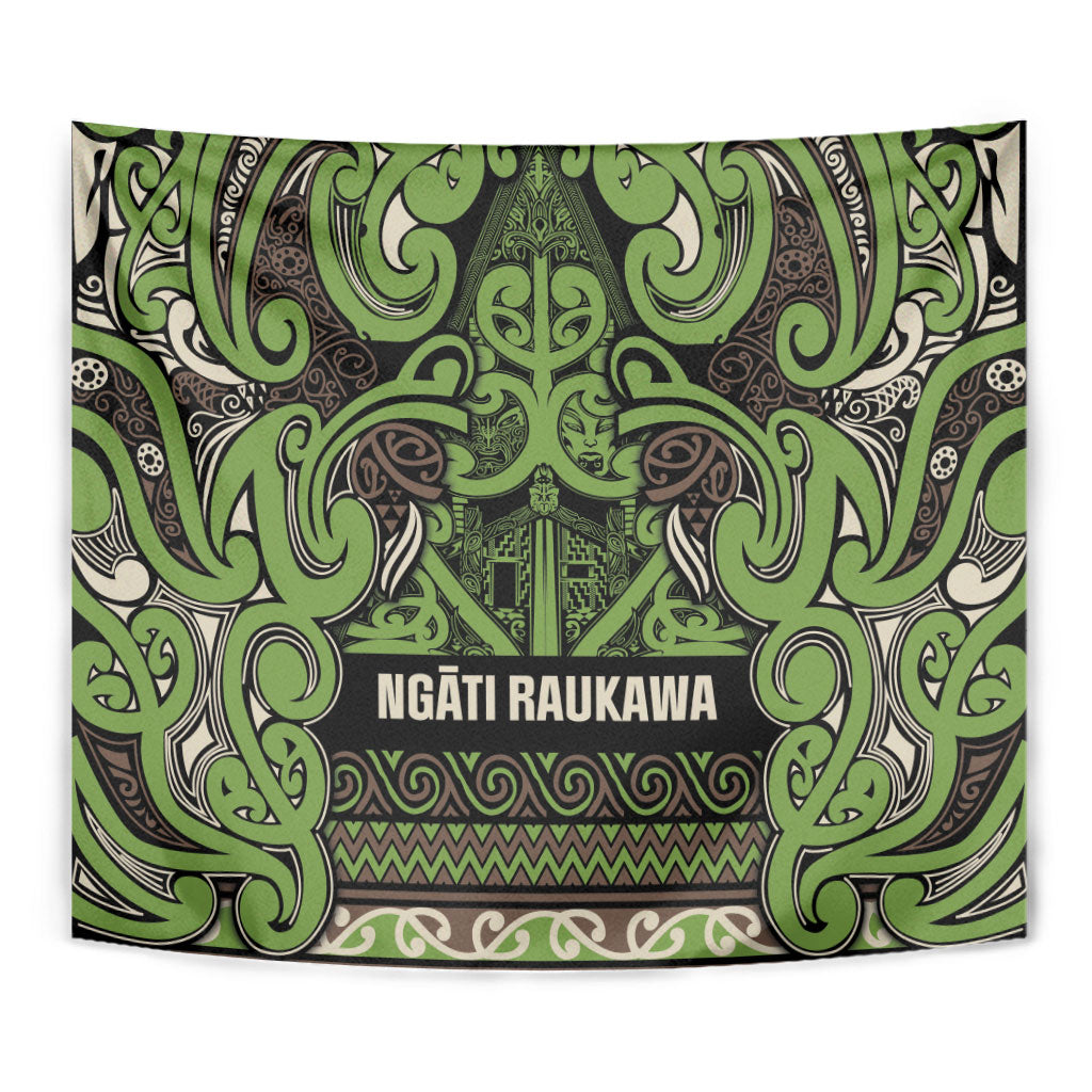 Aotearoa Iwi Ngati Raukawa Tapestry Maori Wharenui House Tribal Pattern