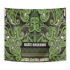 Aotearoa Iwi Ngati Raukawa Tapestry Maori Wharenui House Tribal Pattern