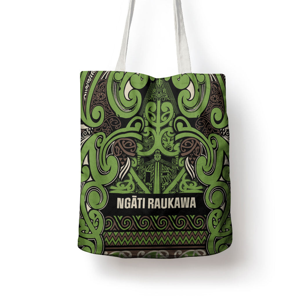 Aotearoa Iwi Ngati Raukawa Tote Bag Maori Wharenui House Tribal Pattern