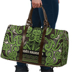 Aotearoa Iwi Ngati Raukawa Travel Bag Maori Wharenui House Tribal Pattern