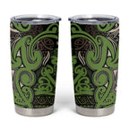Aotearoa Iwi Ngati Raukawa Tumbler Cup Maori Wharenui House Tribal Pattern