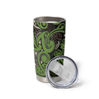 Aotearoa Iwi Ngati Raukawa Tumbler Cup Maori Wharenui House Tribal Pattern