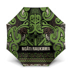 Aotearoa Iwi Ngati Raukawa Umbrella Maori Wharenui House Tribal Pattern