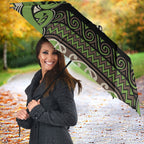 Aotearoa Iwi Ngati Raukawa Umbrella Maori Wharenui House Tribal Pattern